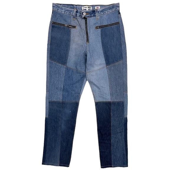 RE/DONE Women's X Levi's Moto Vintage Straight Leg Indigo Jean in Size 25 - Picture 1 of 3